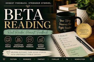 review your book manuscript as a professional beta reader