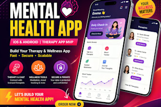 develop rork ai mental health therapy app mvp, ios android mobile app build