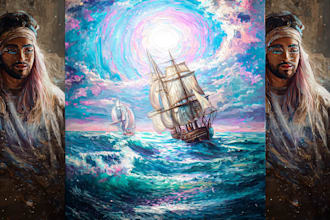 paint personalized oil artwork from photos