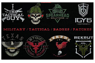 do military and tactical badges patches logo