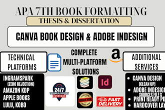 apa formatting thesis formatting dissertation formatting, ebook, paperback canva