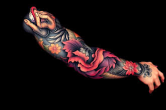 do a tattoo design of tattoo sleeve