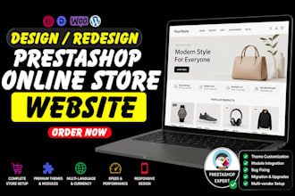 develop create build resposive professional prestashop store for you
