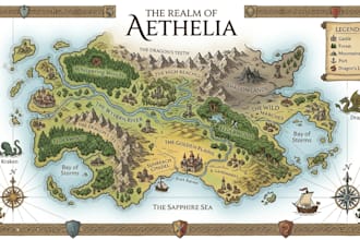 create fantasy maps city maps game maps and vector illustrations