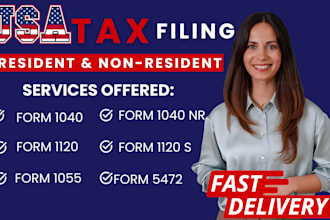 prepare and efile us tax returns llc tax 1120 1040 1065 5472
