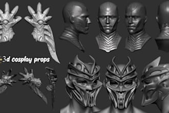 3d model wearable armor 3d cosplay props 3d helmet weapon mask sword 3d printing