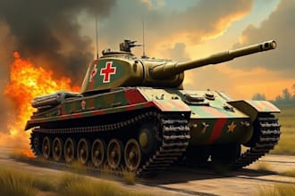 sell my army tank art, cars, ww2 military prints