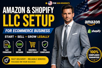 set up your llc for amazon fba shopify or ecommerce with ein and compliance