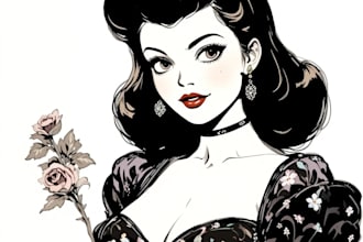illustrate your pinup character