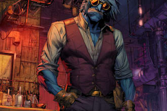 make  superhero character for comics