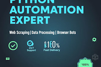 write python script automation bot scraper 12hr delivery 10usd
