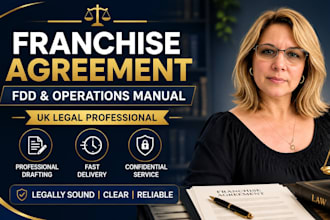 draft franchise agreement, franchise disclosure document and operations manual