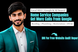 do local SEO for your roofing or hvac company to rank in google maps