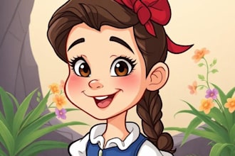 do awesome disney cartoon portrait