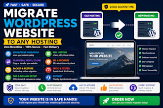 transfer migrate wordpress website to new hosting