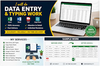 do data entry copy paste typing work 24 7