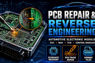 reverse engineer automotive pcb ecu repair embedded system fix electronic module