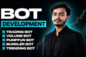 develop custom blockchain, solana, pumpfun, trading bots
