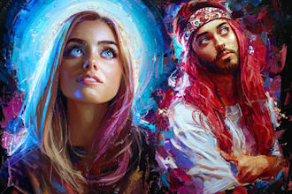 paint personalized oil artwork from photos