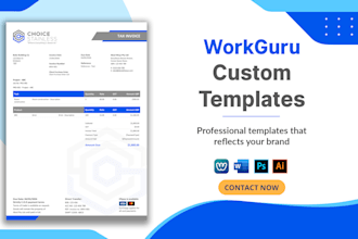 do workguru custom template design