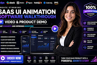 saas ui animation software walkthrough video product demo figma investor pitch