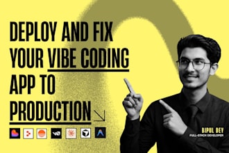 deploy and fix your vibe coding app to production