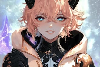 draw your ffxiv character in anime style