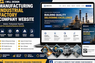 design manufacturing website company industrial factory website product website