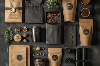 create a brand identity for cafe, restaurant, coffee and food brands