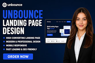 design high converting unbounce landing page, unbounce page, do unbounce design