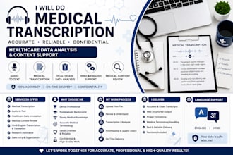transcribe medical audio and review it
