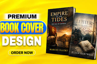 do modern book cover design, ebook cover design, and amazon KDP
