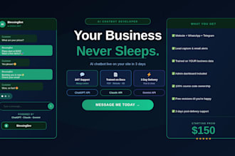 integrate chatgpt or claude ai chatbot into your site