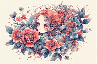create a anime tatto traditional design for you