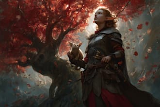 draw fantasy art and concept art illustration