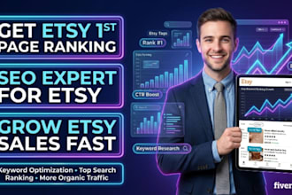 rank etsy products on 1st page to increase etsy shop sales