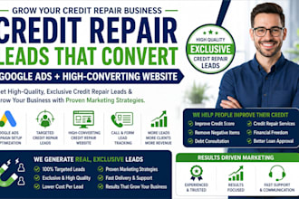 generate credit repair leads, finance repair google ads, credit repair website