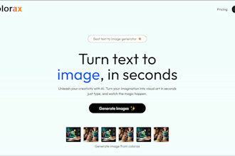create colorax ai images generated website