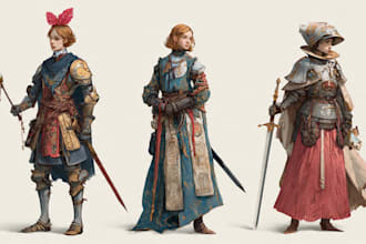 illustrate fantasy art creatures and characters