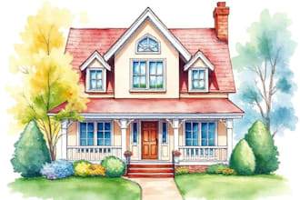paint your house with watercolor