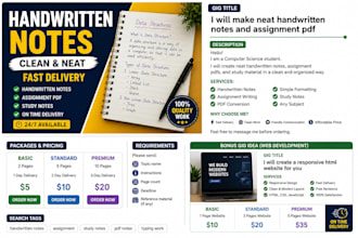 make neat handwritten notes and assignment pdf