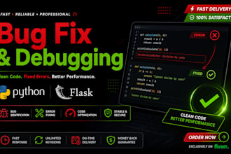 fix bugs in your python or flask web application