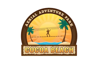 create powerful amusements logo for our new adventure park