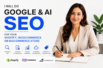 do google and ai SEO for shopify, woocommerce or bigcommerce store