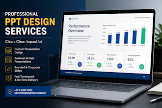 design professional ppt presentation and infographic slides