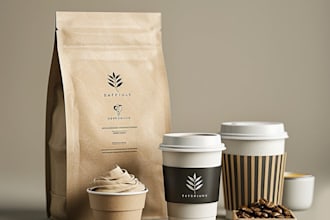 design minimal coffee, café, restaurant logo design brand identity