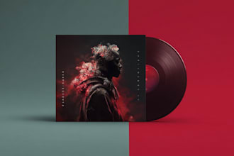 design album cover art or single cover for a music release