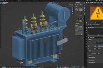 model 3d industrial tool, 3d machinery industrial product, machine rigging