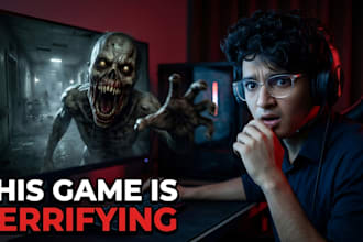 design a viral youtube thumbnail or gaming thumbnail