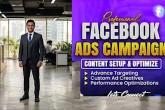 set up facebook ads, meta ads, fb marketing advertising campaign